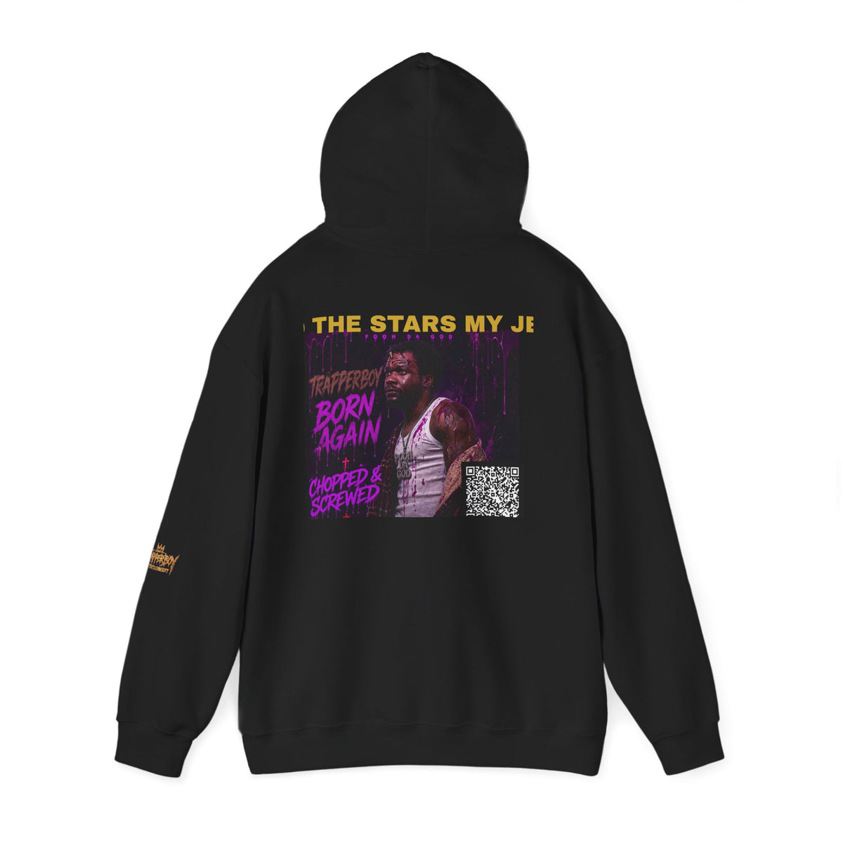 TRAPPERBOY BORN AGAIN (Chopped & Screwed) Hoodie - Black