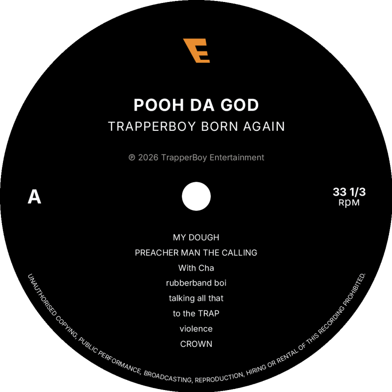 TRAPPEBOY BORN AGAIN — 12-Inch Black Vinyl (Preorder)